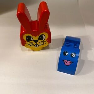 LEGO duplo vintage Colorful Bunny and Block Toy Set
